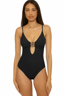 Becca MODERN EDGE ONE PIECE |BLACK|COASTAL Clearance