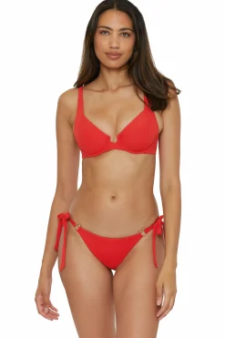 Becca MODERN EDGE TIE SIDE |PEACOCK|CORAL REEF New