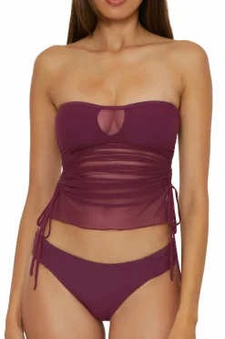 Becca MUSE BANDEAU TANKINI |AUBERGINE|BLACK Best