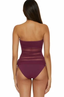 Becca MUSE BANDEAU TANKINI |AUBERGINE|BLACK Best