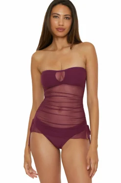 Becca MUSE BANDEAU TANKINI |AUBERGINE|BLACK Best