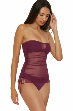 Becca MUSE BANDEAU TANKINI |AUBERGINE|BLACK Best