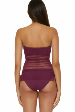 Becca MUSE BANDEAU TANKINI |AUBERGINE|BLACK Best
