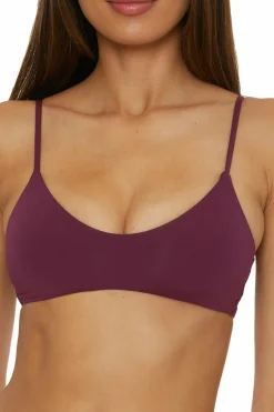 Becca MUSE LAYERED BRALETTE |AUBERGINE|BLACK Hot