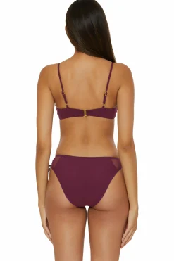 Becca MUSE LAYERED BRALETTE |AUBERGINE|BLACK Hot