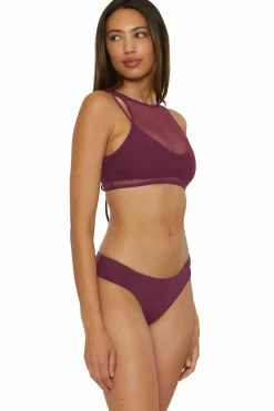 Becca MUSE LAYERED BRALETTE |AUBERGINE|BLACK Hot