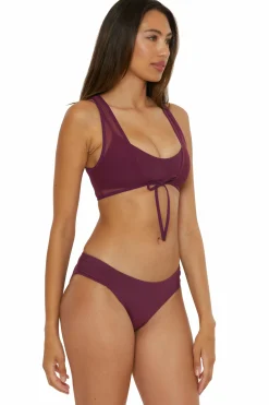 Becca MUSE LAYERED BRALETTE |AUBERGINE|BLACK Hot