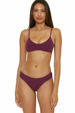 Becca MUSE LAYERED BRALETTE |AUBERGINE|BLACK Hot