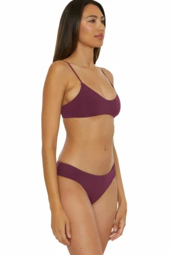 Becca MUSE LAYERED BRALETTE |AUBERGINE|BLACK Hot