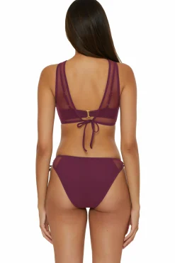 Becca MUSE LAYERED BRALETTE |AUBERGINE|BLACK Hot