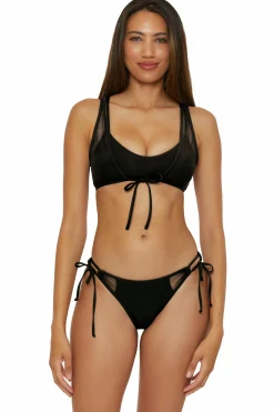 Becca MUSE LAYERED BRALETTE |AUBERGINE|BLACK Hot