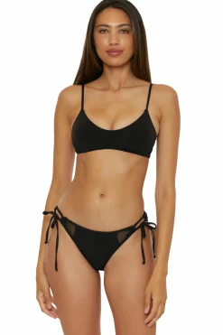Becca MUSE LAYERED BRALETTE |AUBERGINE|BLACK Hot