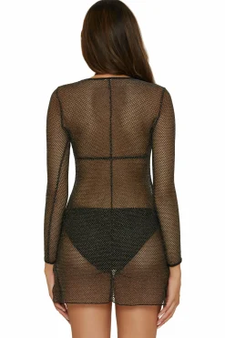 Becca NETWORK SCOOP DRESS |ECRU|BLACK Sale