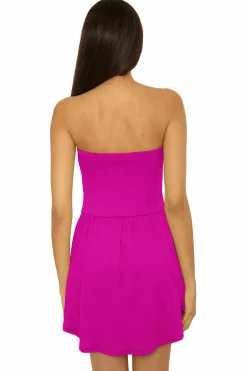 Becca PALMA TUBE MINI DRESS |HIBISCUS|BLACK|MEADOW
