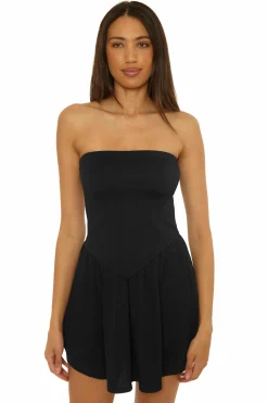 Becca PALMA TUBE MINI DRESS |HIBISCUS|BLACK|MEADOW