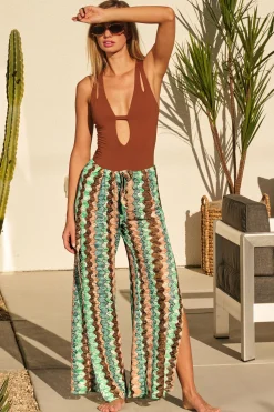 Becca PARADISE CROCHET PANT |GRASS MULTI|ANTIQUE GOLD|CAMEO MULTI|CARROT/ VIVID PINK|MULTI CORAL|MINERAL MULTI|OLIVE MUL