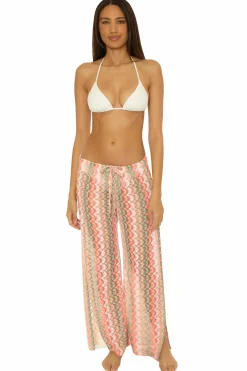 Becca PARADISE CROCHET PANT |GRASS MULTI|ANTIQUE GOLD|CAMEO MULTI|CARROT/ VIVID PINK|MULTI CORAL|MINERAL MULTI|OLIVE MUL