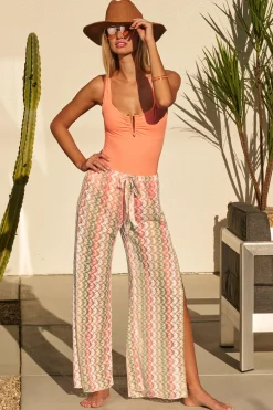 Becca PARADISE CROCHET PANT |GRASS MULTI|ANTIQUE GOLD|CAMEO MULTI|CARROT/ VIVID PINK|MULTI CORAL|MINERAL MULTI|OLIVE MUL