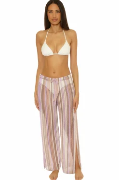 Becca PARADISE CROCHET PANT |GRASS MULTI|ANTIQUE GOLD|CAMEO MULTI|CARROT/ VIVID PINK|MULTI CORAL|MINERAL MULTI|OLIVE MUL