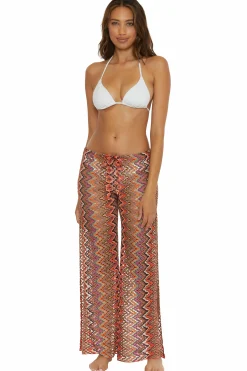 Becca PARADISE CROCHET PANT |GRASS MULTI|ANTIQUE GOLD|CAMEO MULTI|CARROT/ VIVID PINK|MULTI CORAL|MINERAL MULTI|OLIVE MUL