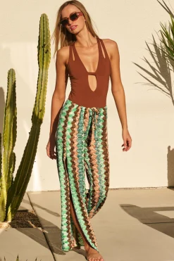 Becca PARADISE CROCHET PANT |GRASS MULTI|ANTIQUE GOLD|CAMEO MULTI|CARROT/ VIVID PINK|MULTI CORAL|MINERAL MULTI|OLIVE MUL