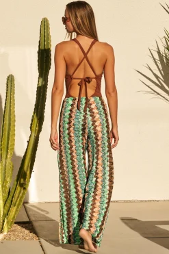 Becca PARADISE CROCHET PANT |GRASS MULTI|ANTIQUE GOLD|CAMEO MULTI|CARROT/ VIVID PINK|MULTI CORAL|MINERAL MULTI|OLIVE MUL