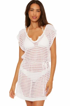 Becca PLAYA CROCHET DRESS |CORAL ROSE|OASIS|WHITE Hot