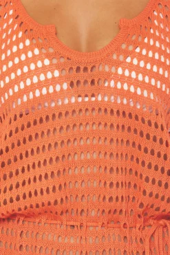 Becca PLAYA CROCHET DRESS |CORAL ROSE|OASIS|WHITE Hot