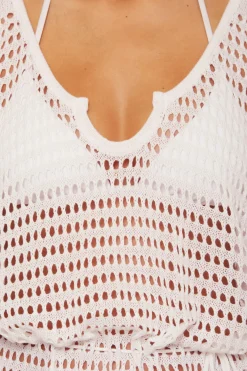 Becca PLAYA CROCHET DRESS |CORAL ROSE|OASIS|WHITE Hot