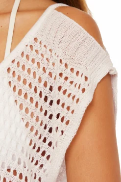 Becca PLAYA CROCHET DRESS |CORAL ROSE|OASIS|WHITE Hot