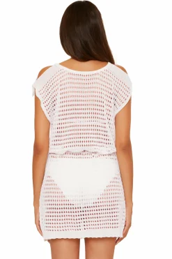 Becca PLAYA CROCHET DRESS |CORAL ROSE|OASIS|WHITE Hot