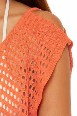 Becca PLAYA CROCHET DRESS |CORAL ROSE|OASIS|WHITE Hot
