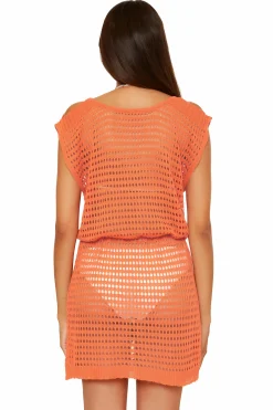 Becca PLAYA CROCHET DRESS |CORAL ROSE|OASIS|WHITE Hot