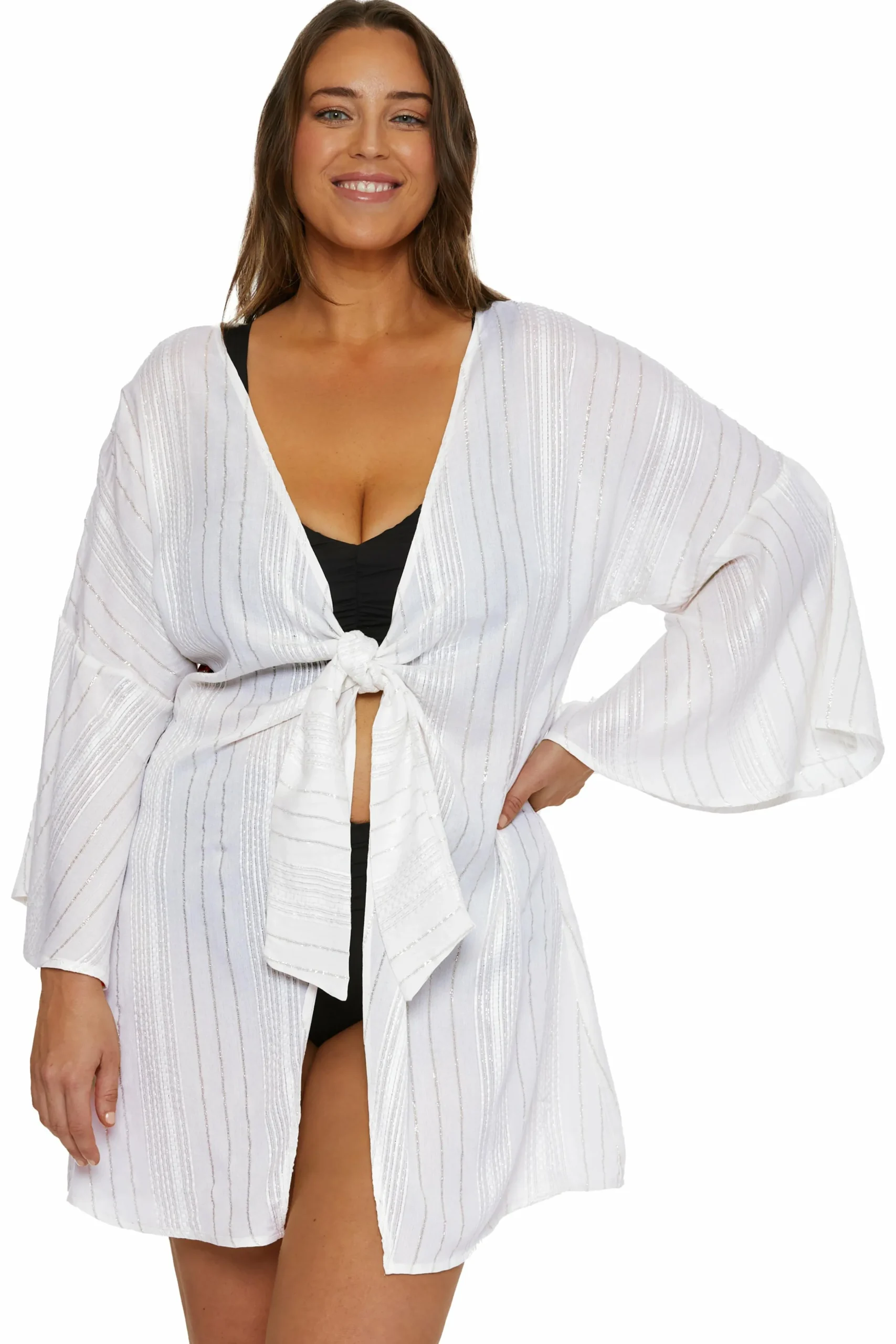 Becca RADIANCE OPEN TUNIC |WHITE Best