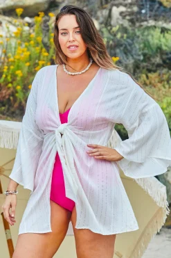 Becca RADIANCE OPEN TUNIC |WHITE Best