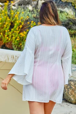 Becca RADIANCE OPEN TUNIC |WHITE Best