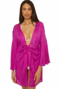 Becca RADIANCE V-NECK TUNIC |HIBISCUS|MEADOW Clearance
