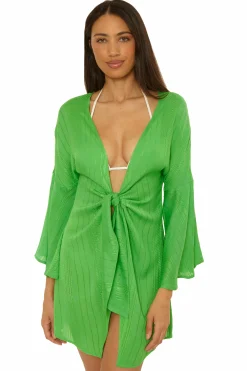 Becca RADIANCE V-NECK TUNIC |HIBISCUS|MEADOW Clearance