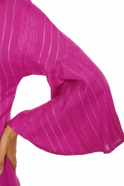 Becca RADIANCE V-NECK TUNIC |HIBISCUS|MEADOW Clearance