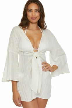 Becca RADIANCE V-NECK TUNIC |WHITE Sale