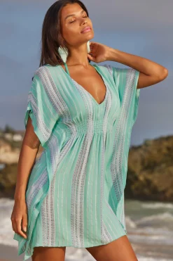 Becca RADIANCE WOVEN TUNIC |CORAL REEF|AQUA SEA/BELLFLOWER MUL|AUBERGINE MULTI|BLK/MUL|WHITE