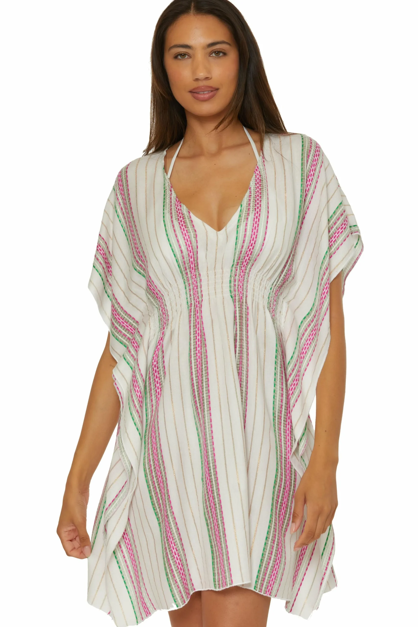 Becca RADIANCE WOVEN TUNIC |CORAL REEF|AQUA SEA/BELLFLOWER MUL|AUBERGINE MULTI|BLK/MUL|WHITE