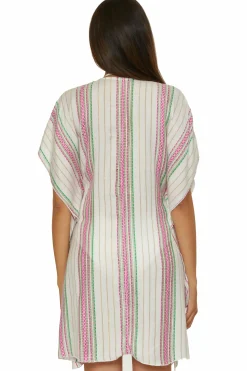 Becca RADIANCE WOVEN TUNIC |CORAL REEF|AQUA SEA/BELLFLOWER MUL|AUBERGINE MULTI|BLK/MUL|WHITE