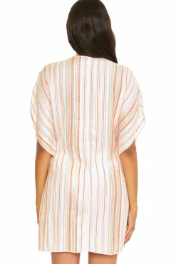 Becca RADIANCE WOVEN TUNIC |CORAL REEF|AQUA SEA/BELLFLOWER MUL|AUBERGINE MULTI|BLK/MUL|WHITE