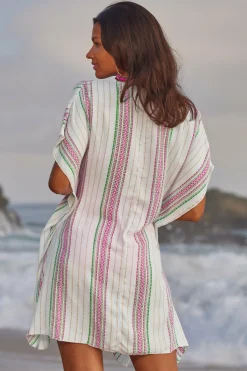 Becca RADIANCE WOVEN TUNIC |CORAL REEF|AQUA SEA/BELLFLOWER MUL|AUBERGINE MULTI|BLK/MUL|WHITE