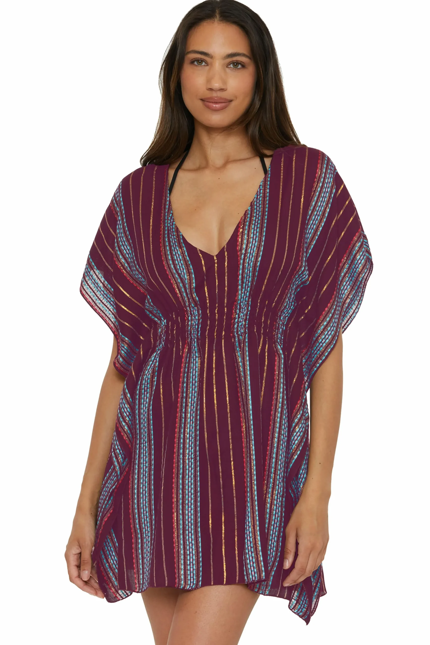 Becca RADIANCE WOVEN TUNIC |CORAL REEF|AQUA SEA/BELLFLOWER MUL|AUBERGINE MULTI|BLK/MUL|WHITE