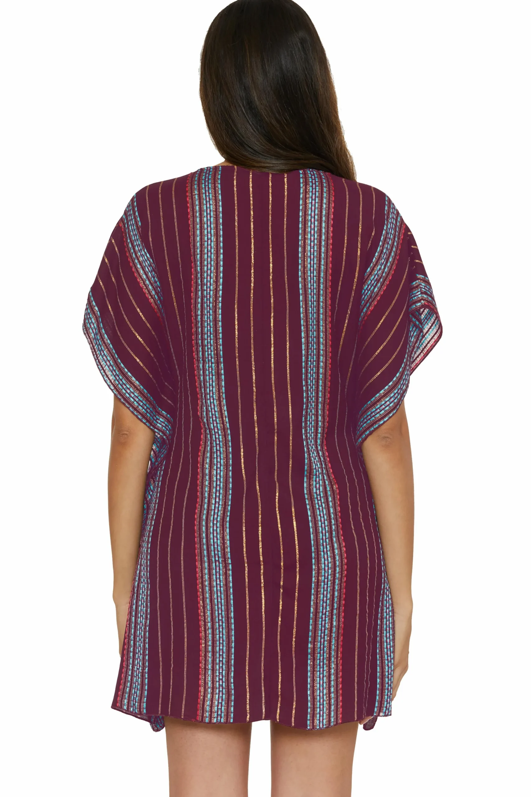 Becca RADIANCE WOVEN TUNIC |CORAL REEF|AQUA SEA/BELLFLOWER MUL|AUBERGINE MULTI|BLK/MUL|WHITE