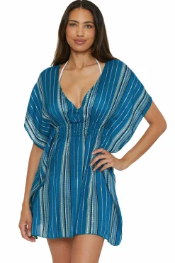 Becca RADIANCE WOVEN TUNIC |CORAL REEF|AQUA SEA/BELLFLOWER MUL|AUBERGINE MULTI|BLK/MUL|WHITE