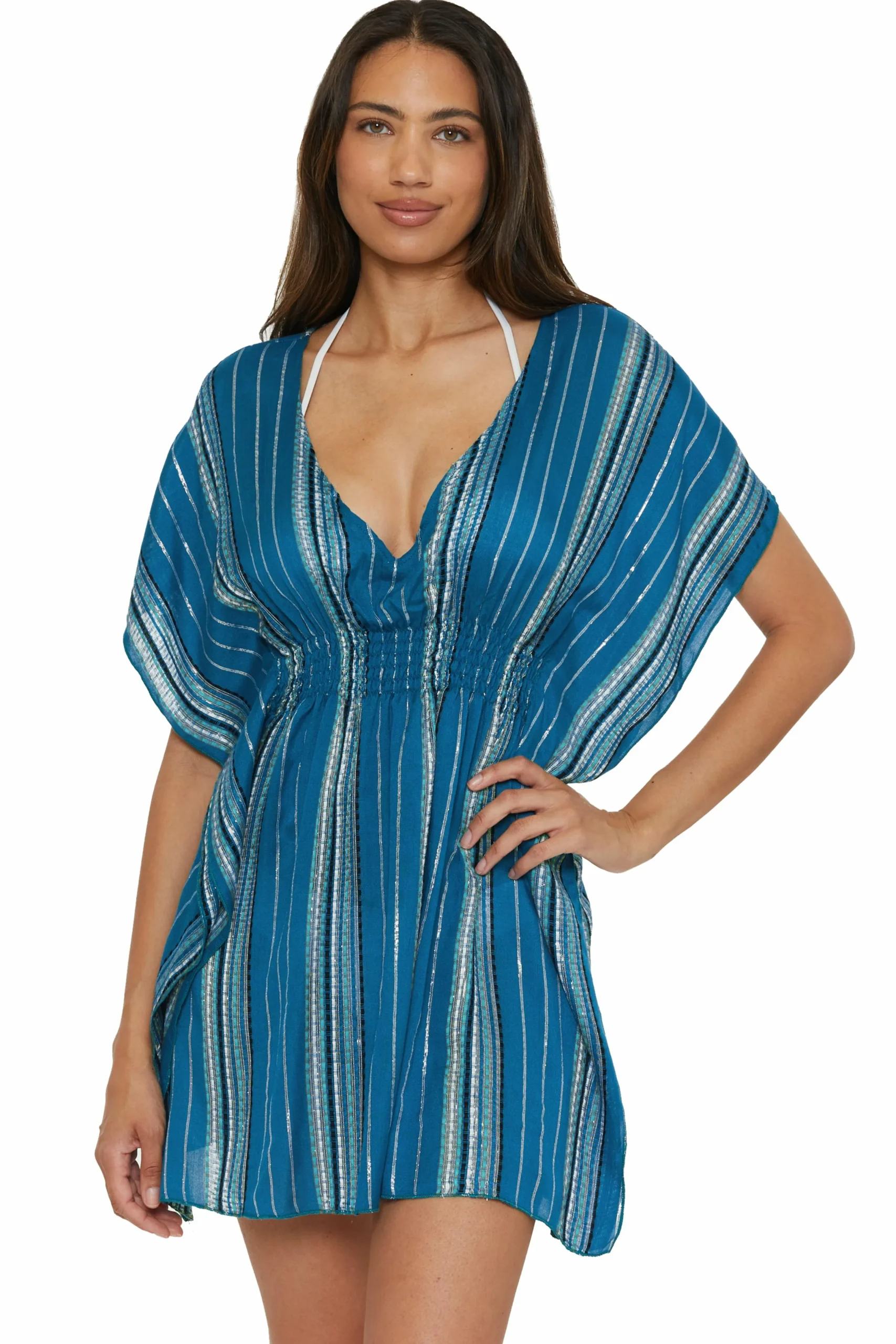Becca RADIANCE WOVEN TUNIC |CORAL REEF|AQUA SEA/BELLFLOWER MUL|AUBERGINE MULTI|BLK/MUL|WHITE
