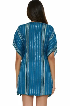 Becca RADIANCE WOVEN TUNIC |CORAL REEF|AQUA SEA/BELLFLOWER MUL|AUBERGINE MULTI|BLK/MUL|WHITE
